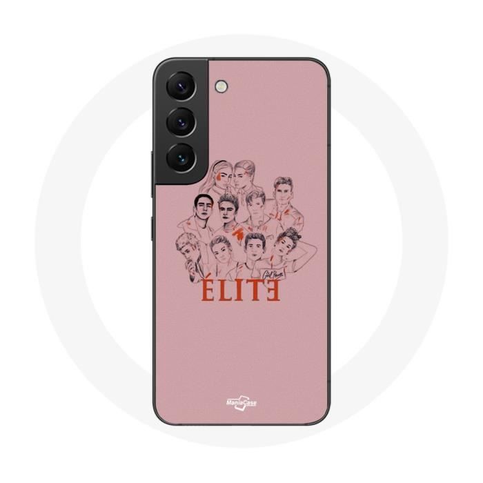 Чехол - Samsung - Galaxy S22 Elite - Мягкий - Розовый - Персонажи Фанарт Логотип