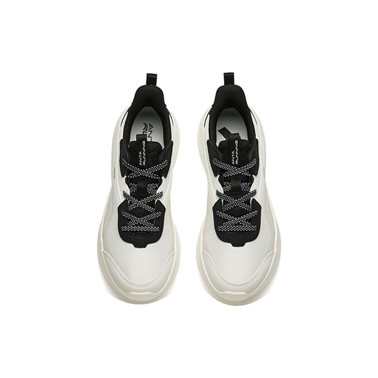 Anta Удобные амортизирующие нескользящие износостойкие дышащие легкие кроссовки с низким верхом Rebound женские кроссовки белые черные 922235588-3