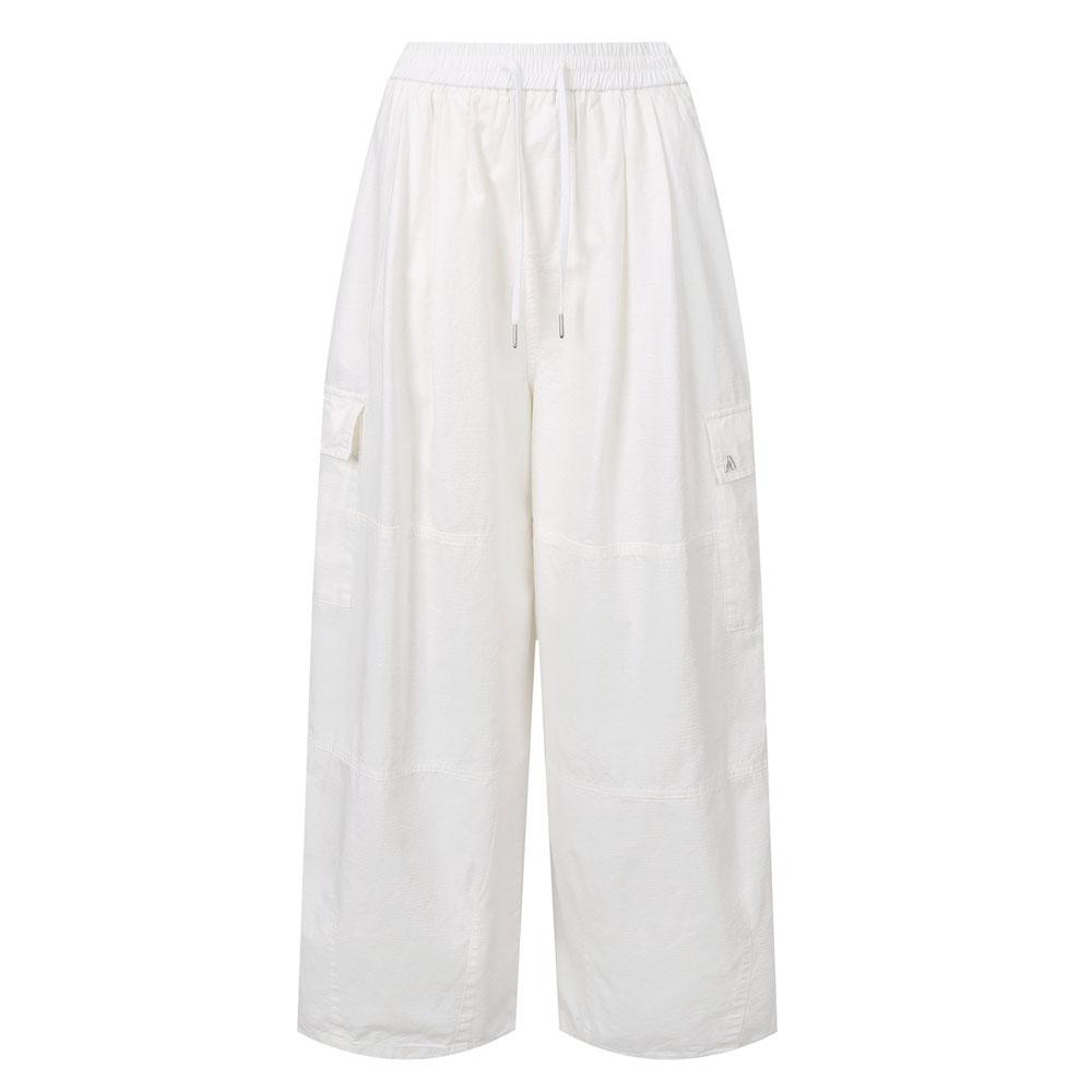 BUCKAROO Women'S Cotton Ripstop Cargo Elastic Pants Off-White