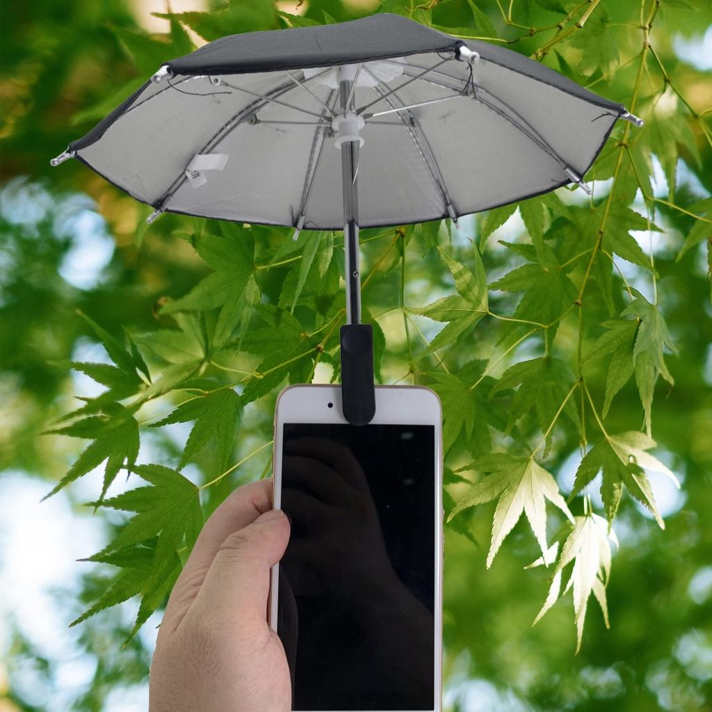 Для креативного мини-зонтика, универсальный держатель для мобильного телефона, для велоспорта на открытом воздухе, солнцезащитный, портативный уличный аксессуар от дождя