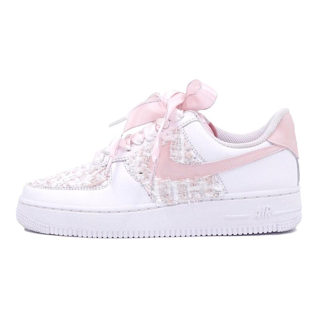Nike Кроссовки Air Force 1 для скейтбординга Женские Низкие Розовые/Белые DD8959-100(Team25-S-BOX)