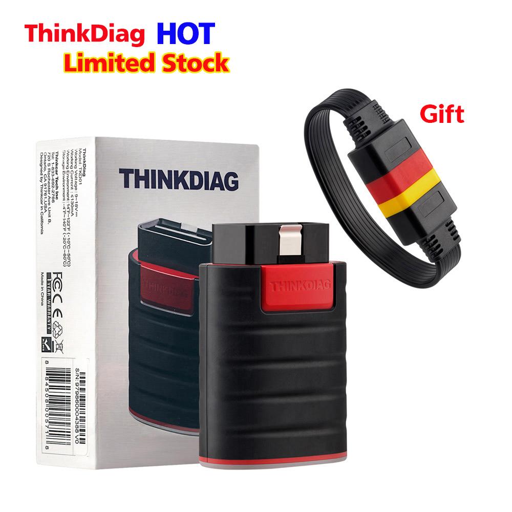 THINKCAR Thinkdiag OBD2 Scanner Full software 1 year free full system Bluetooth 16 reset service Code Reader PK AP200 easydiag4