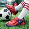 Детская молодежная футбольная обувь большого размера на липучке с короткими ногтями, тренировочные кроссовки для учащихся начальной школы, спортивная детская обувь для отдыха