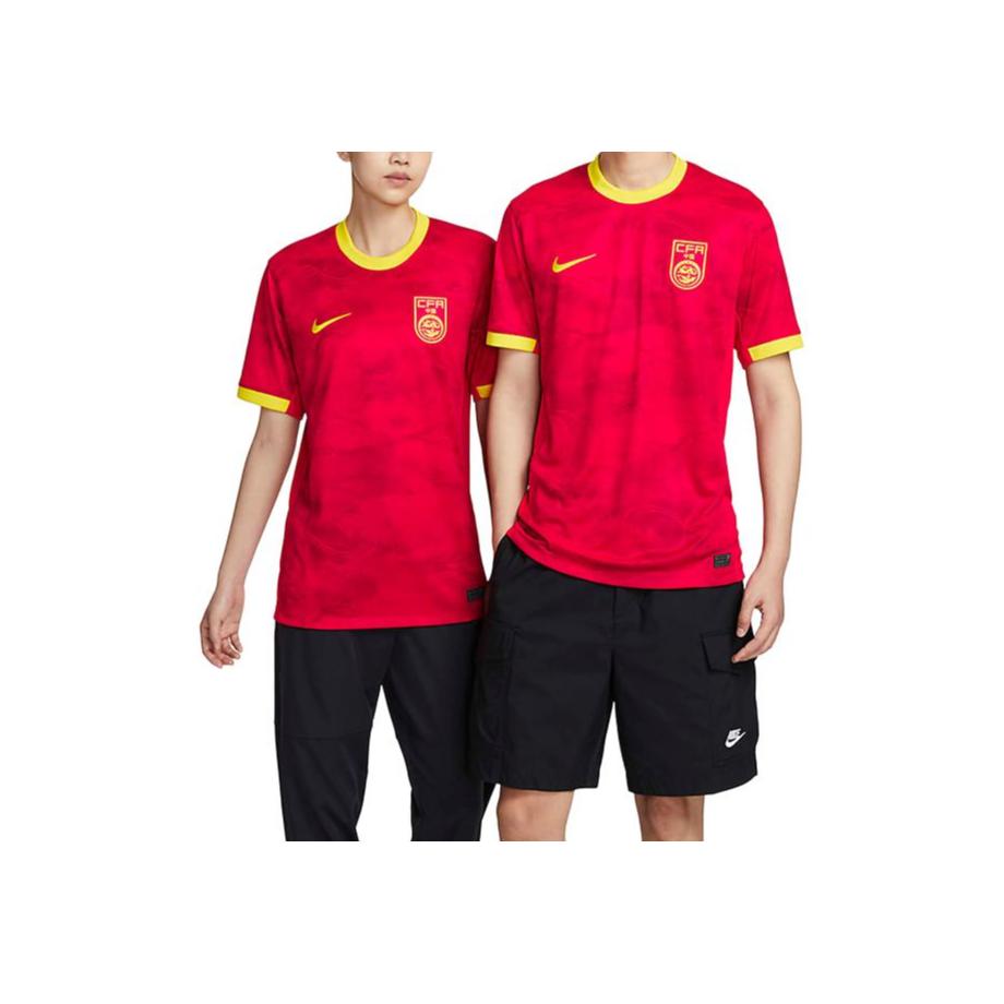 Nike 2023 Серия Кубка мира Быстросохнущая Дышащая Футболка с коротким рукавом, Версия для фанатов, Домашняя, Команда Китая, Унисекс, Красный DR3974-687