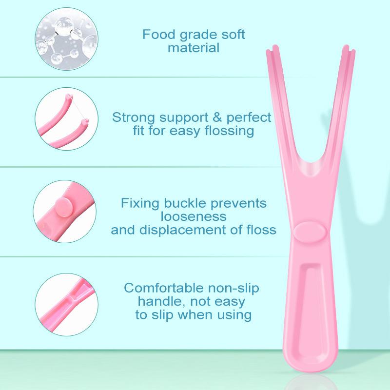 1/5 шт. Y-образная пластиковая стойка для зубной нити, многоразовый держатель для зубочисток, инструмент для чистки зубов без зубной нити, гигиена полости рта, зубочистка