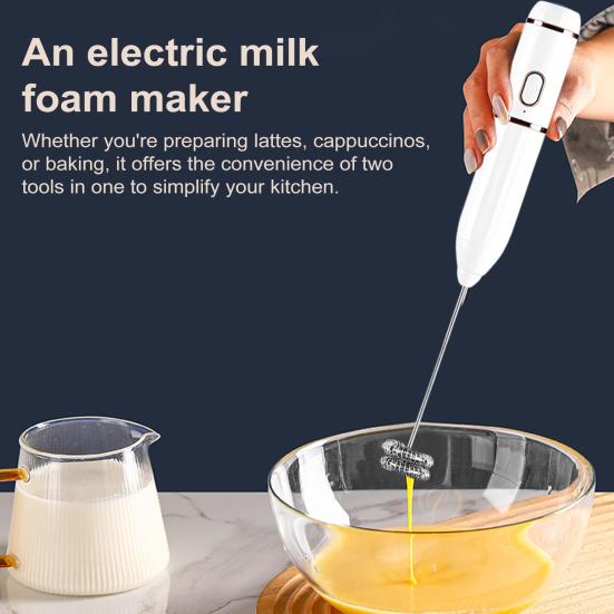 Ручной миксер для взбивания яиц, 3 скорости, беспроводной электрический вспениватель молока для кофе, горячего шоколада, беспроводной венчик для взбивания яиц, тихий кухонный миксер