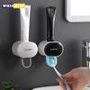 Creative Automatic Toothpaste Dispenser for Kids Toothpaste Squeezers Tooth Dust-proof Wall Mount Stand Bathroom Accessories Set