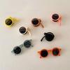 Foldable Design Children's Sunglasses Candy Colored Round Frame Sunglasses  For Girls
