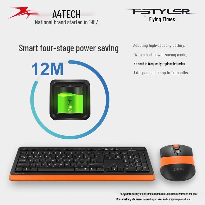 Беспроводной набор клавиатуры и мыши A4TECH FG1010