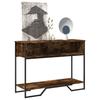 VidaXL Console Table Smoked Oak 100x35x74.5 Cm Engineered Wood 848531