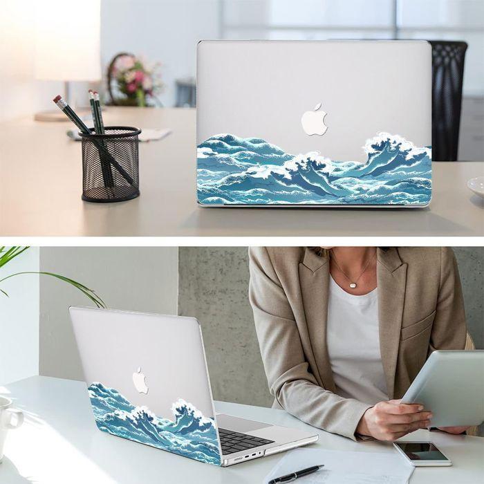 Protective Case - MacBook - Air 13 Inches - Slim - Vented - Wave Pattern