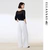 ELLASSAY 2026 Early Spring Lyocell Cashmere Round Neck Pullover Sweater