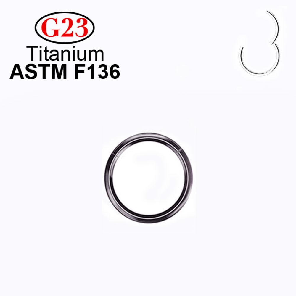 Пирсинг Кольцо в Нос G23 ASTM F136 Титан Кликер Серьга в Хрящ Уха Хеликс Септум Кольца Украшения для Тела