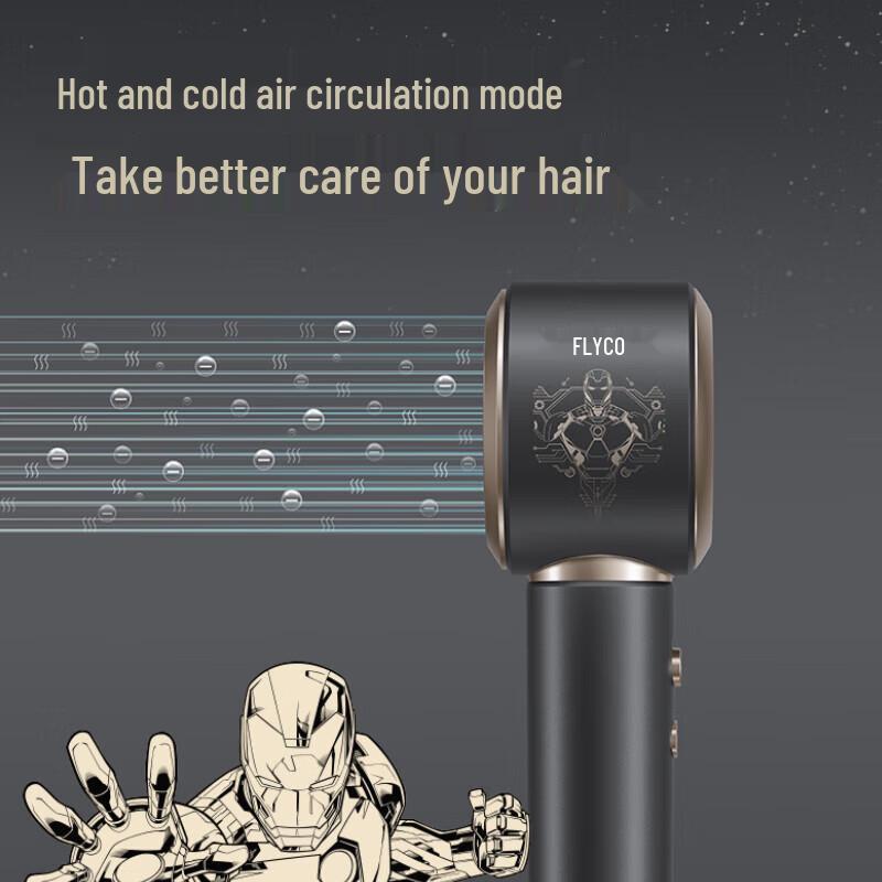 Flyco FH6372 High-Speed Hair Dryer Iron Man Edition