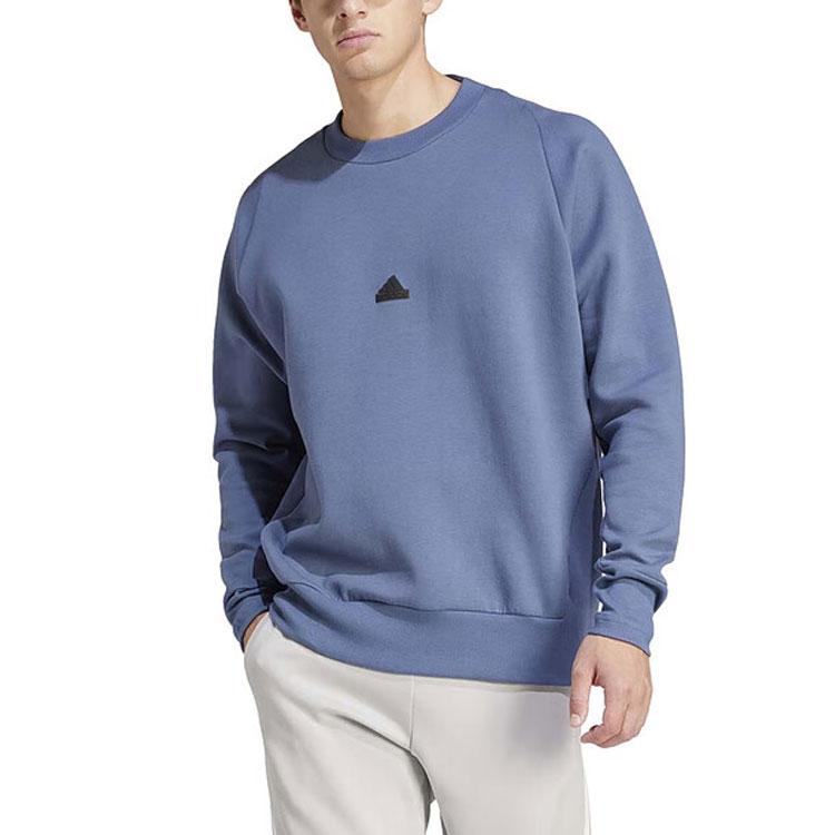 Adidas Sweatshirts Men's Blue Crew Neck Moderate Regular IR5243