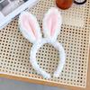 Women Headband Bunny Ear Design Non-slip Lovely Cartoon Headpiece Rabbit Ears Headband Hair Accessories