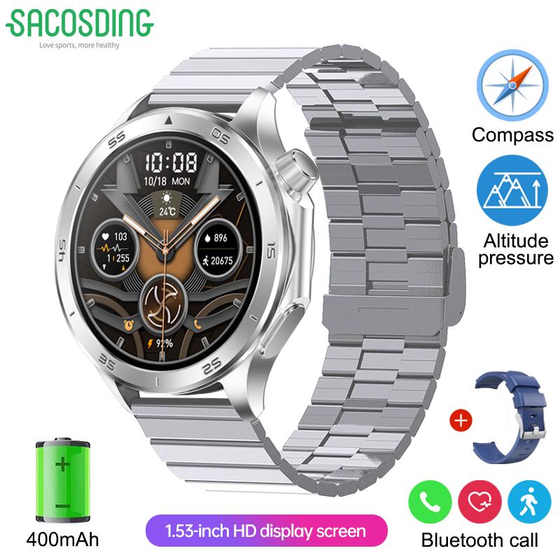 SACOSDING Новые для OPPO Watch X2 GPS Смарт-часы Мужские Высококлассные Бизнес-мужчины Звонки по Bluetooth IP67 Водонепроницаемый Фитнес-трекер Смарт-часы