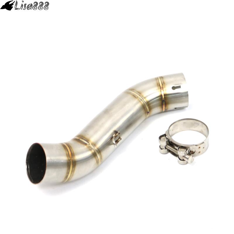 51mm Motorcycle Exhaust Middle Link Pipe for Honda CBR500R CB500X CBR400R CB400X Connect Pipe 2015 2016 2017 2018 2019-2022