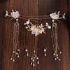 Light Colors Bridal Headwear Plastic Earrings Hairpin Set  Wedding Photos