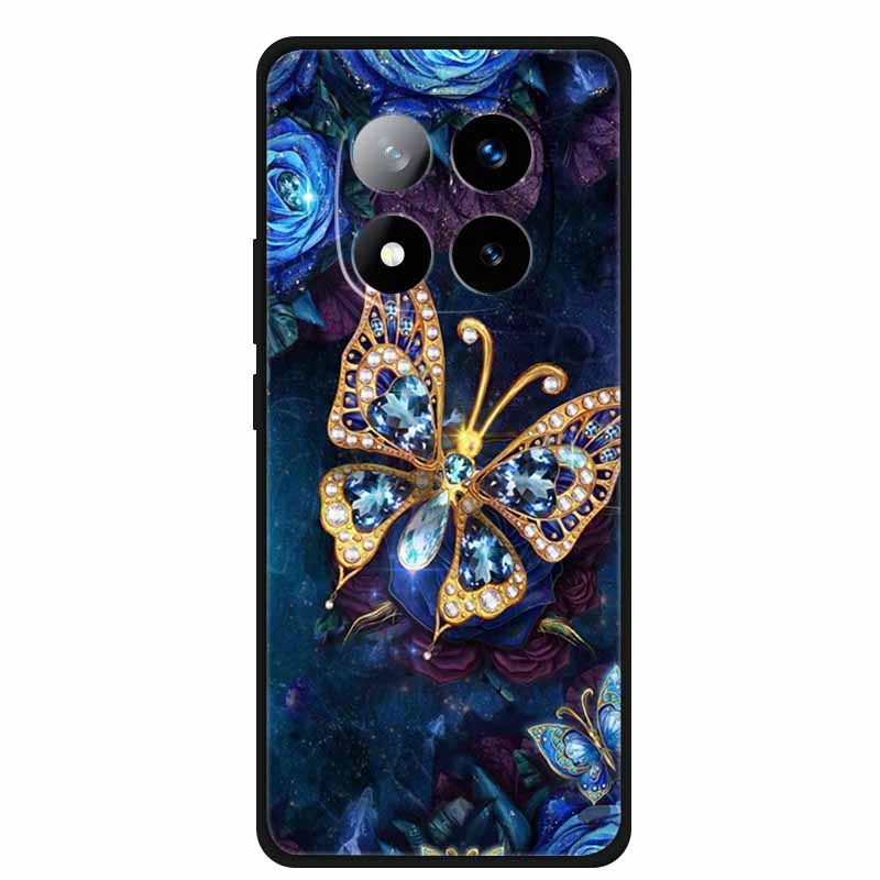 Чехол для Redmi Note 14 Pro+ Животные Мягкий силиконовый ТПУ Чехлы для телефона Задняя крышка Для Redmi Note 14 Pro Plus 5G Волк Ударопрочный Capa
