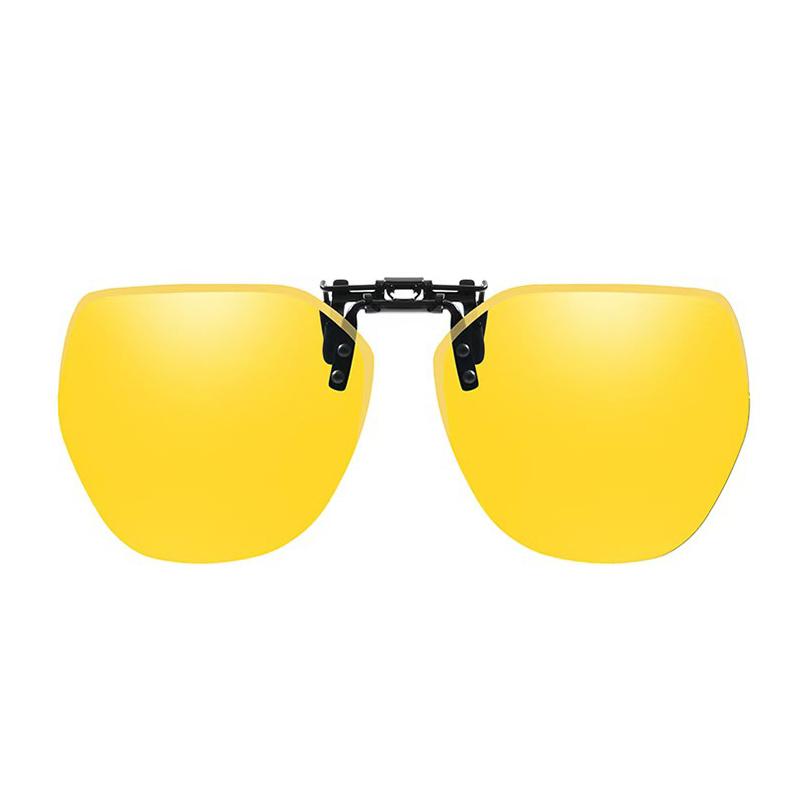 Поляризованные солнцезащитные очки-клипсы для мужчин и женщин, фотохромные очки для водителя автомобиля, очки для ночного видения, антибликовые, винтажные квадратные очки