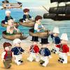 MOC European Royal Navy Pirate Sailor Character Building Block Toys