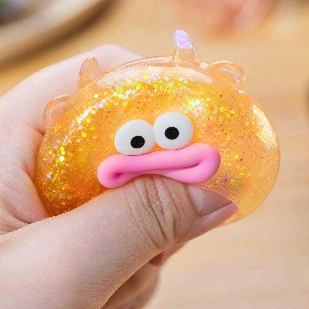 Игрушка-корова с цветными бусинами, медленно поднимающаяся игрушка и пароход, случайный цвет
