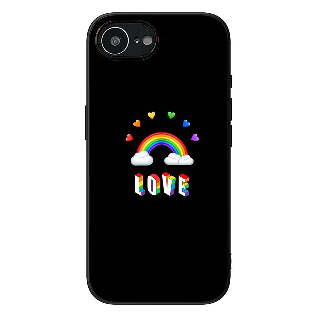 Love Is Love LGBT Rainbow Heart LGBTQ Case for Samsung Galaxy A36 A17 A26 A07 A35 A54 A53 A13 A33 A34 S8 S9 S20 S21 FE S10 Plus