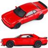 1/32 Dodge Challenger SRT Hellcat Toy Car Model Diecast Metal Miniature 1:32 Sound & Light Vehicle Collection Gift for Kid Boys