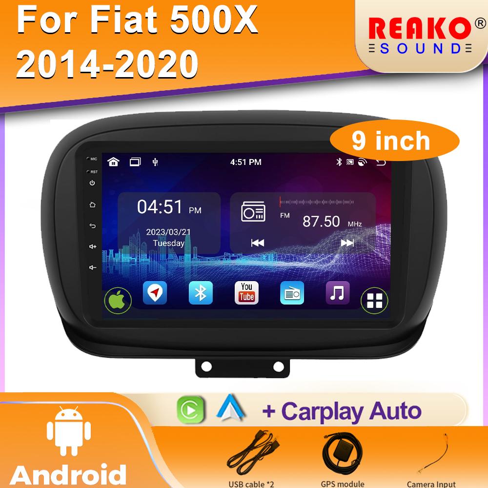 9"Android Autoradio Multimedia Player For FIAT 500X 2014-2020 GPS Navi Stereo Octa Core Carplay 4G WIFI Head Unit Screen