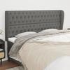 VidaXL Headboard with Ears Dark Grey 183x23x118-128 Cm Fabric3118307