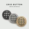 Шерстяной костюм-пальто с блестками из тканой сетки и декоративными круглыми пуговицами