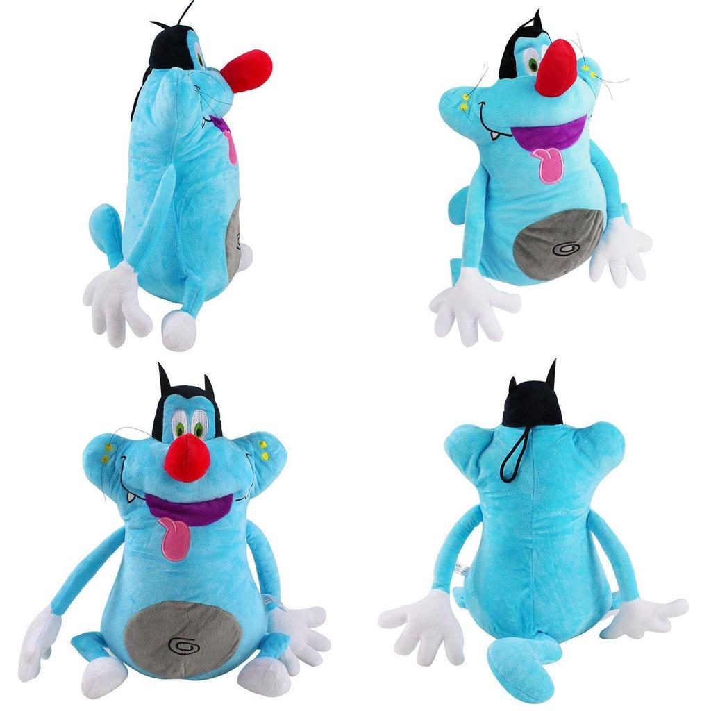 Adorable Oggy And The Cockroaches Blue Cat Plush Toy For Cartoon Lovers 14