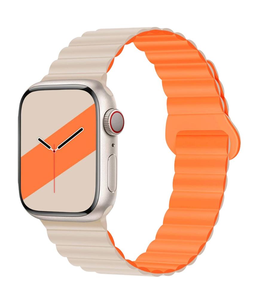 Dijiji Apple Watch Все модели 9/8/7/6/5/4/Se/Ultra Силиконовые звенья Магнитные ремешки 38/40/41/42/44/45/49 мм