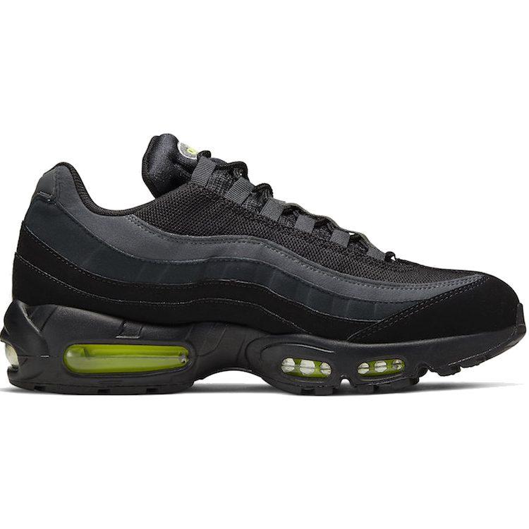 Nike Air Max 95 Ретро Логотип Черный Серый Вольт CV1635-002
