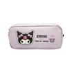Sanrio Characters New Semester Essential Item Face Applique Embroidery Pencil Case, Kuromi