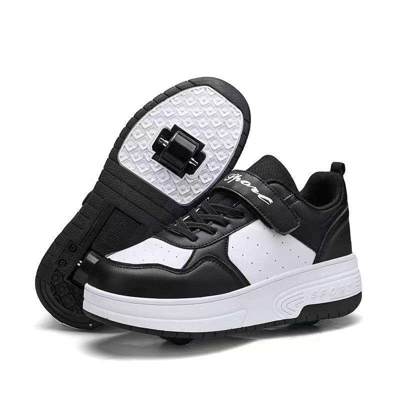 Агрессивные роликовые коньки с двумя колесами - Унисекс Speed & Ice Skating Shoes, Разборная конструкция для детей и взрослых
