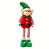 2pcs Adjustable Elf Decorations Customizable Height with Striped Legs, For Christmas,Christmas Elves Accessories Props,Textured Fabric Elves,
