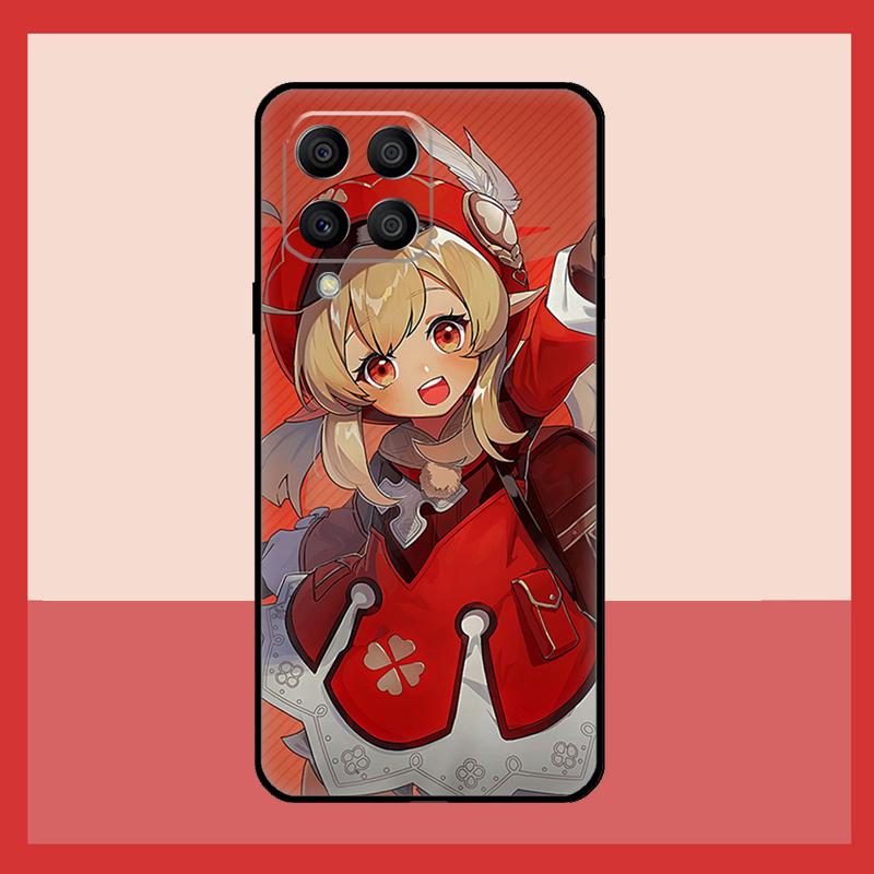 Чехол для игры Genshin Impact Клее для Samsung Galaxy M11 M31 M14 M34 M54 M12 M32 M52 M15 M13 M06 M16 M36 M56 M53 M35 M55