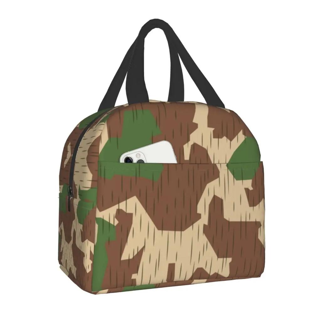 Military Camo Insulated Lunch Bag for Women Waterproof Army Camouflage Cooler Thermal Lunch Tote Office Picnic Food Bento Box