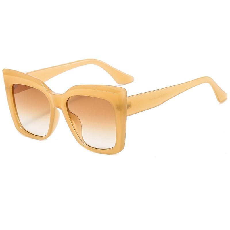 Geometric Frame Sun Glasses With Uv400 Coating For Outdoor Travel And Parties