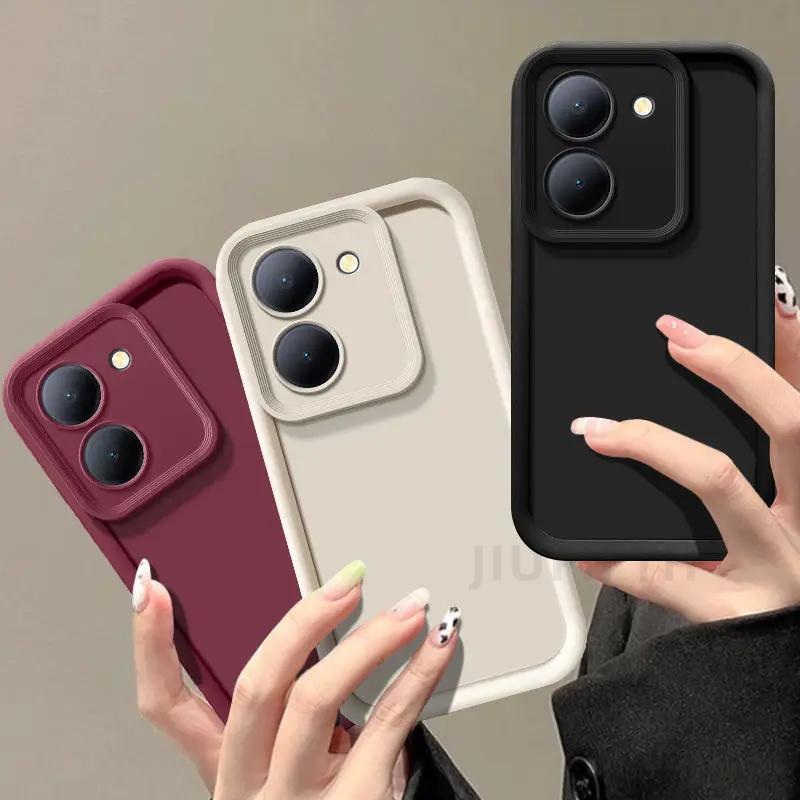 Чехол для Xiaomi Poco M7 Pro 5G Для PocoM7Pro Little M 7 M7Pro Чехлы для телефонов Матовая Защита с эффектом кожи Противоударная Задняя крышка Capa