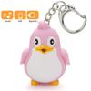 Брелок со светодиодным фонариком в виде забавного животного-пингвина, брелок со звуком и светом, детская игрушка