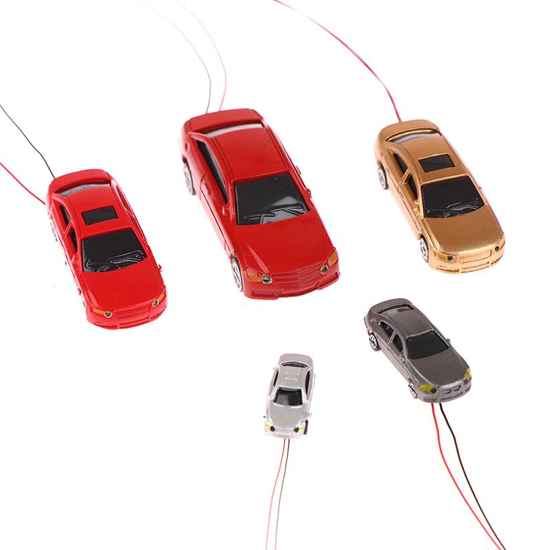 1:75/100/150/200 Пластиковые Модели Машин Со Светодиодными Огнями Микро Сцена Украшения Здания Аксессуары