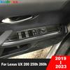 Для Lexus UX 200 250h 260h      Нержавеющая сталь Панель накладка кнопки стеклоподъемника двери салона автомобиля Аксессуары