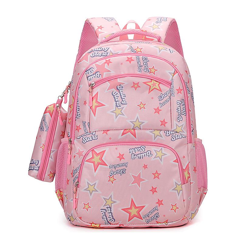 New Middle and High School Students Schoolbag Large Capacity Fresh and Cute Backpack Casual Simple Travel Backpack