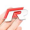 3D Metal R logo Sticker Car Rear Trunk Body Emblem Sticker For VW Golf 5 6 7 MK7 MK6 Polo Jetta Scirocco Beetle Passat Tiguan