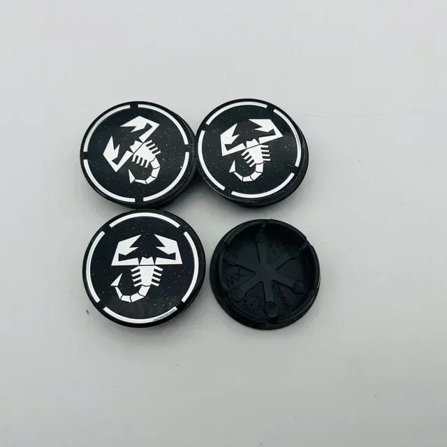 4 Pieces 50mm For Scorpion Abarth 5CC 1100 500 Alloy Auto Wheel Rim Center Cap Cover Hub Dust-proof Covers Car Styling 4 Pieces