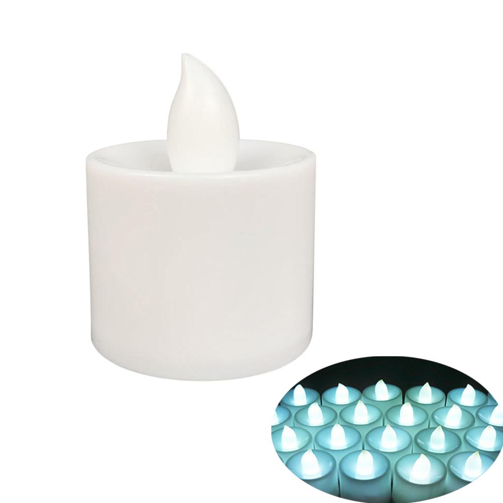 12 шт. Мини светодиодные свечи, Беспламенные светодиодные чайные свечи, Многоразовый ночник, Вотивные чайные свечи, Романтический домашний декор