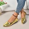 Autumn Women's Ballet Flats 2024 New Rhinestones Flat Casual Loafers Female Plus Size 43 Slip On Boat Shoes Chaussure Femme